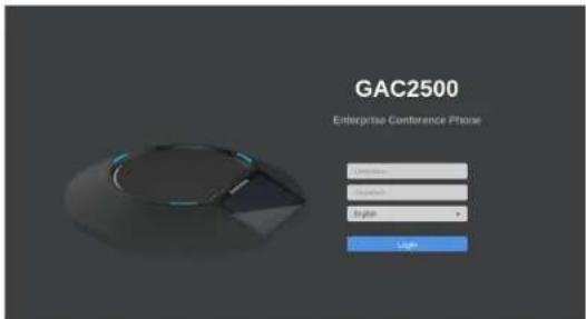 GRANDSTREAM GAC2500 - Skonfigurować GAC2500 za pomocą przeglądarki sieci Web - 1