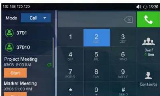 GRANDSTREAM GAC2500 - Configuring the GAC2500 Using Touch Screen: - 1