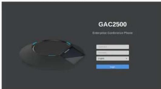 GRANDSTREAM GAC2500 - Configurando el GAC2500 utilizando un navegador Web: - 1