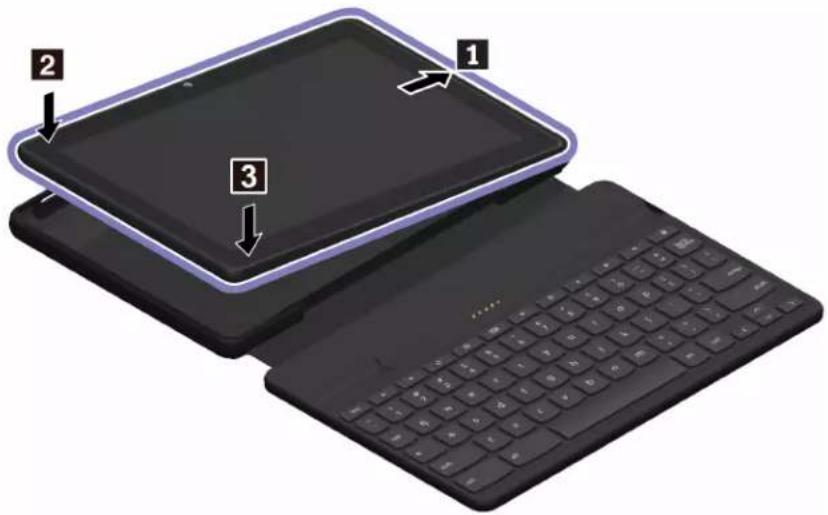 LENOVO 10e Chromebook - Utiliser l'étui clavier - 1