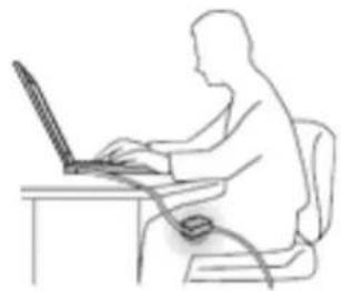 LENOVO 10e Chromebook - Protégez-vous contre la chaleur que dégage le boîtier d'alimentation. - 1
