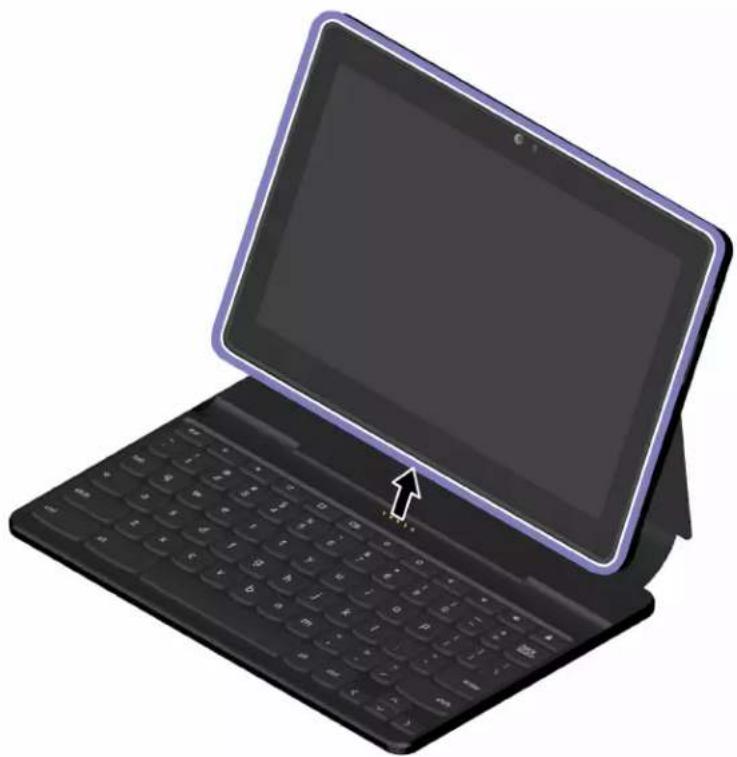 LENOVO 10e Chromebook - Utiliser l'étui clavier - 2