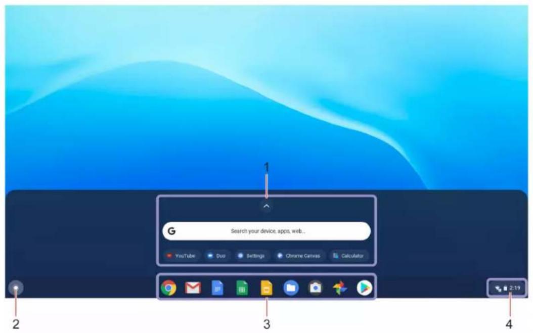 LENOVO 10e Chromebook - Navigation dans votre interface utilisateur - 1