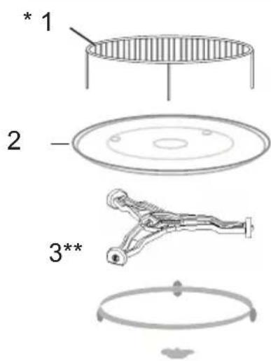 AMICA TMI25AXX - INSTALLATION DU PLATEAU ROTATIF - 1