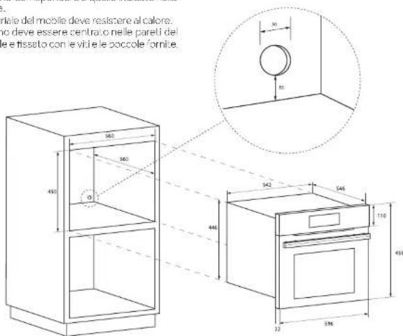 HAIER HWO45NB2B0B1 - INSTALLAZIONE DEL FORNO SUL PIANO DI CUCINA - 1