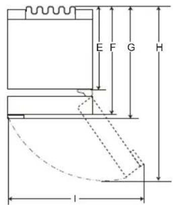 LG GBP61SWPFN - Dimensjoner og klaring - 2