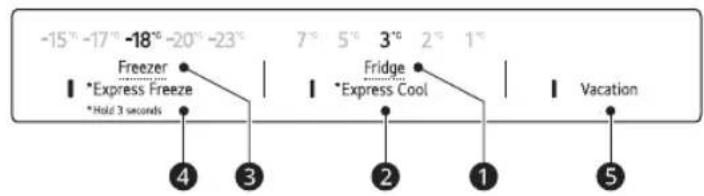 LG GBP61SWPFN - Ovladaci panel - 2