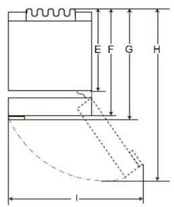 LG GBP61SWPFN - Abmessungen und Abstände - 2
