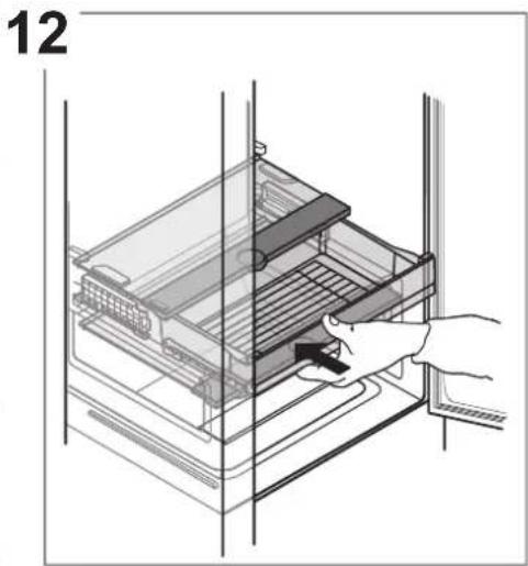 WHIRLPOOL WHC20 T593 P - Dépose du bac du réfrigérateur - 12