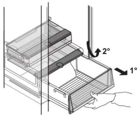 WHIRLPOOL WHC20 T593 P - Külmkapi sahtli eemaldamine - 2