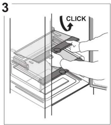 WHIRLPOOL WHC20 T593 P - Dépose du bac du réfrigérateur - 4