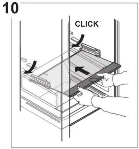 WHIRLPOOL WHC20 T593 P - Dépose du bac du réfrigérateur - 10