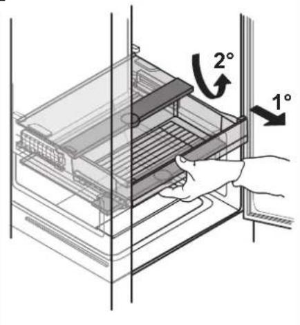 WHIRLPOOL WHC20 T593 P - Jäkaapin laatikon poistaminen - 3