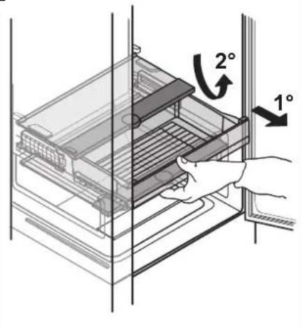 WHIRLPOOL WHC20 T593 P - Desmontaje del cajón de la nevera - 3