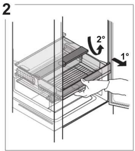 WHIRLPOOL WHC20 T593 P - Demontarea sertarului frigiderului - 3
