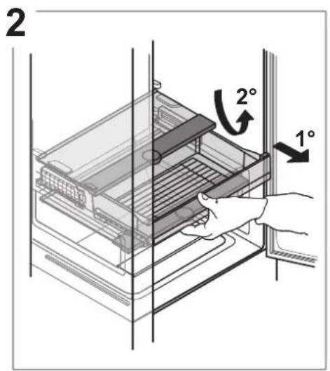 WHIRLPOOL WHC20 T593 P - Entfernen des Kühlschrank-Schubfachs - 3