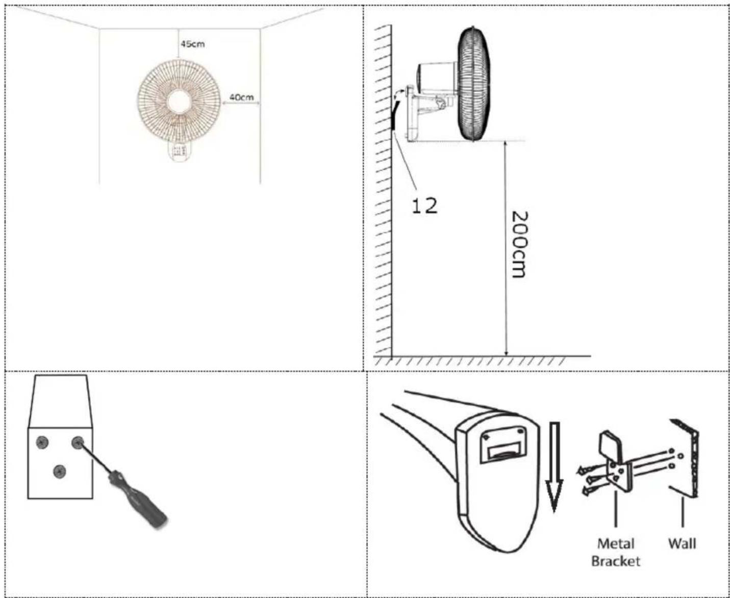 Bimar VM45 - Wall installation - 1
