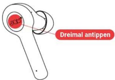 Dreimal antippen