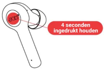4 seconden ingedrukt houden