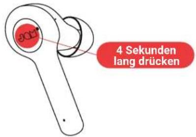 4 Sekunden lang drücken