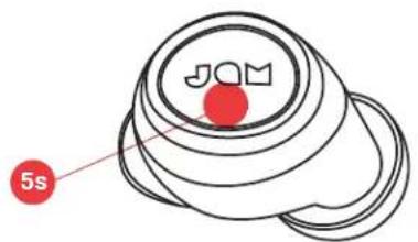 JAM Live Free HXEP909 - VIRRAN KATKAISEMINEN KUULOKKEISTA - 1
