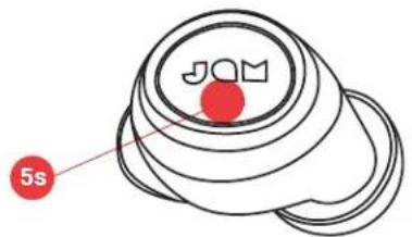 JAM Live Free HXEP909 - VYPNUTIE MINISLUCHADIEL - 1
