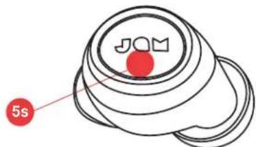 JAM Live Free HXEP909 - ACCENSIONE DEGLI AURICOLARI - 1