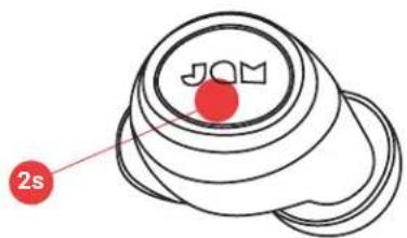 JAM Live Free HXEP909 - STEP 1 - TURNING ON THE EARBUD - 1