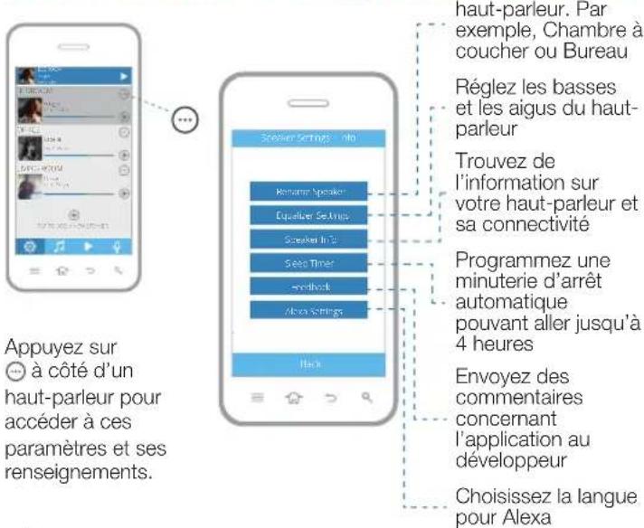 JAM Voice Alexa HXP590A - CONFIGURATIONS DU HAUT-PARLEUR ÉCRAN D'INFORMATION DU HAUT-PARLEUR Nommez vous - 1