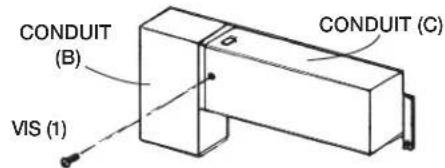 SHARP RK94S27F - ÉTAPE 2 - ENSEMBLE DU CONDUIT D'ÉVACUATION - 1