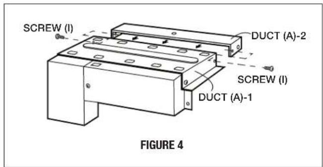 SHARP RK94S27F - STEP 2 - EXHAUST DUCT ASSEMBLY INSTALLATION - 3