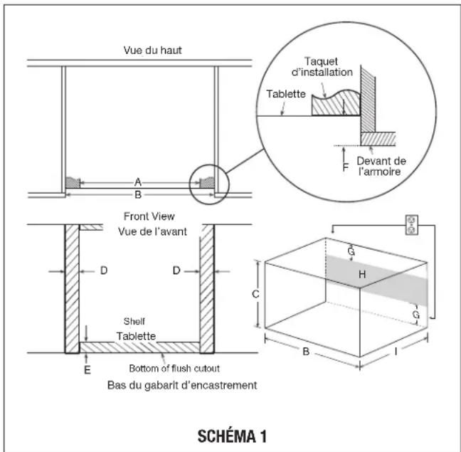 SHARP RK94S27F - INSTRUCTIONS D'INSTALLATION STANDARD - 6