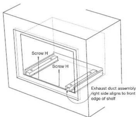SHARP RK94S27F - STEP 3 - EXHAUST DUCT ASSEMBLY INSTALLATION - 1