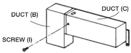 SHARP RK94S27F - STEP 2 - EXHAUST DUCT ASSEMBLY INSTALLATION - 1