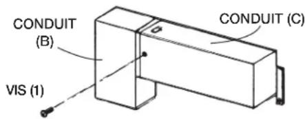 SHARP RK94S27F - ÉTAPE 2 - ENSEMBLE DU CONDUIT D'ÉVACUATION - 1