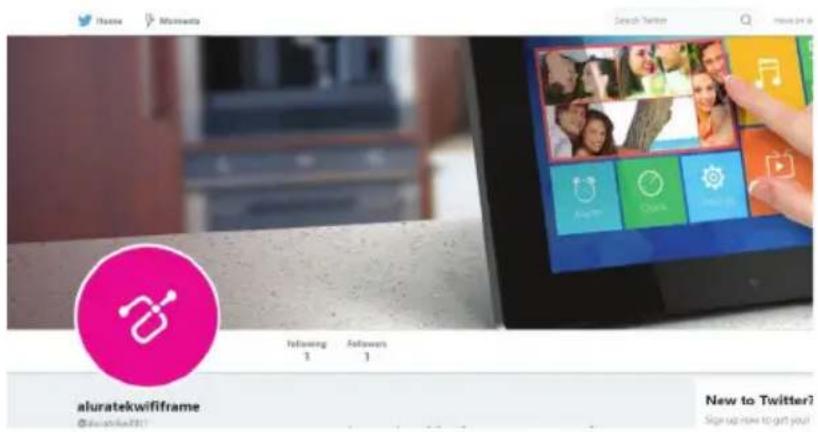 Aluratek AWDMPF208F - Lien vers Facebook - 4