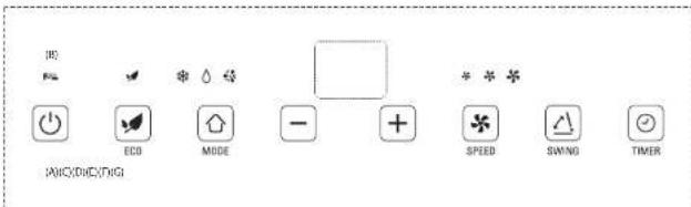 (0) E ECO MODE - + SPEED SWING TIMER (AUC/DIC/DIG)