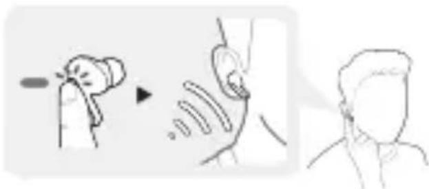 LG Tone Free DFP9 - Écouter le son ambiant (LAS) / réduction active du bruit (ANC) écouter le son ambiant (LAS) - 1