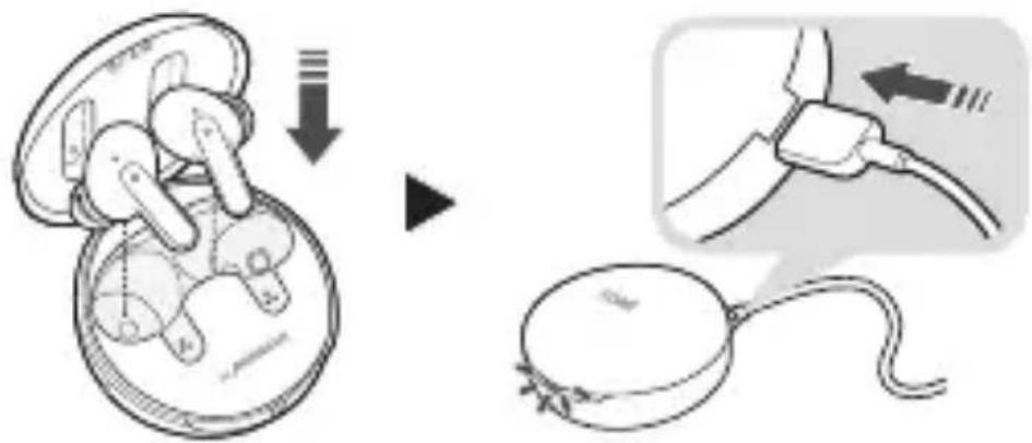 LG Tone Free DFP9 - Opladen via kabel - 1