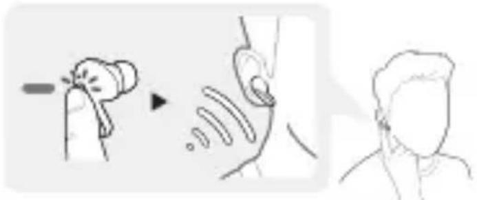 LG Tone Free DFP9 - Počúvanie okolitého zvuku (LAS - Listen to the Ambient Sound) / Aktívine potlačenie hluku (ANC - Active Noise Cancellation) - 1