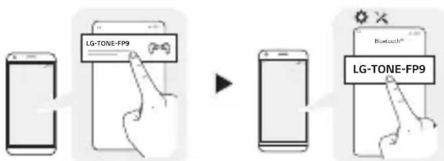 LG Tone Free DFP9 - Gyors párosítás - 2