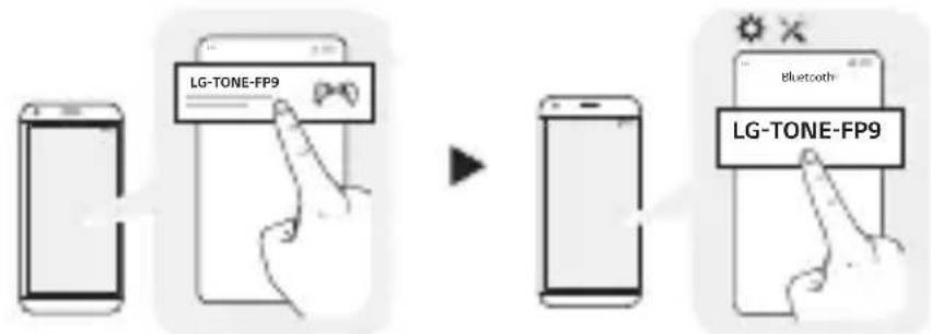 LG Tone Free DFP9 - Rychle spárovanie - 2