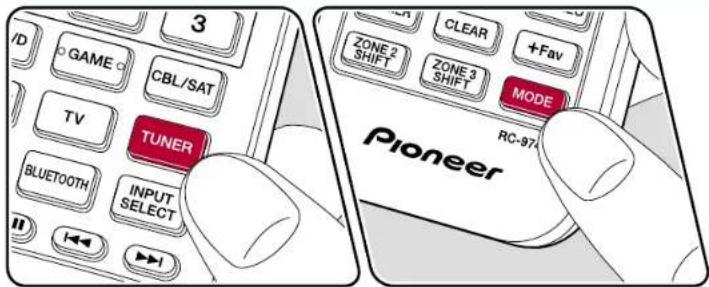 PIONEER Elite VSXLX305 - Écoute de la radio AM/FM (AM : modèles nord-américains, australien et asiatique uniquement) - 1
