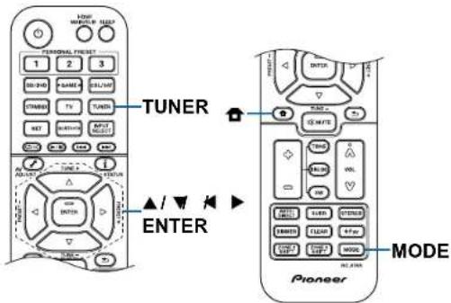 PIONEER Elite VSXLX305 - Syntonisation d'une station de radio - 1