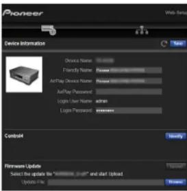 PIONEER Elite VSXLX305 - Commandes du menu - 1