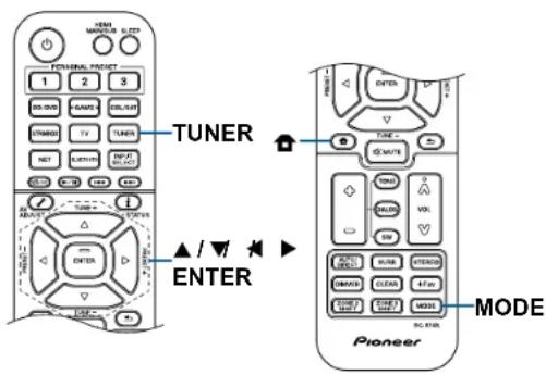 PIONEER Elite VSXLX305 - TunMode: Manual - 1