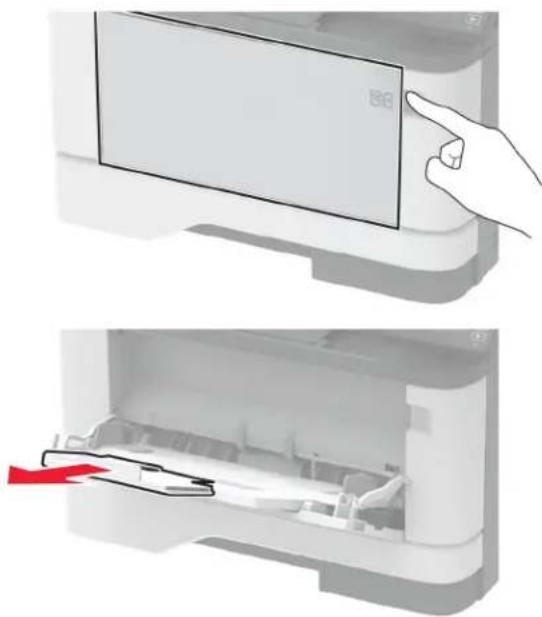 LEXMARK M1342 - Bourrage papier dans le chargeur multifonction - 8