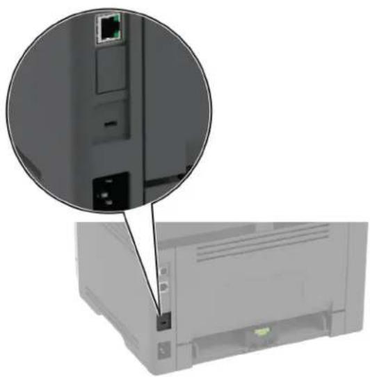 LEXMARK M1342 - Emplacement du logement de sécurité - 1