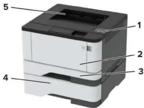 LEXMARK M1342 - Configuration de l'imprimante - 1