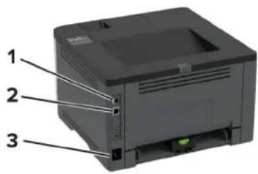 LEXMARK M1342 - Connexion des cables - 1
